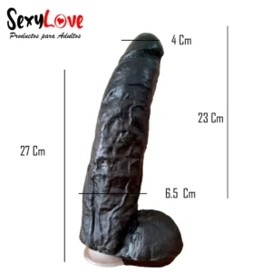 Consolador Pene Silicona Gran Tamaño 27x6.5cm: imagen 4