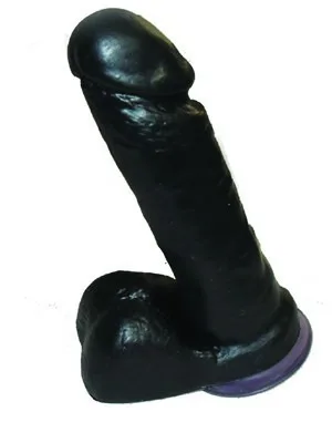 Arnes De Cuero + Pene Macizo + Plug Anal Black - Imagen 2