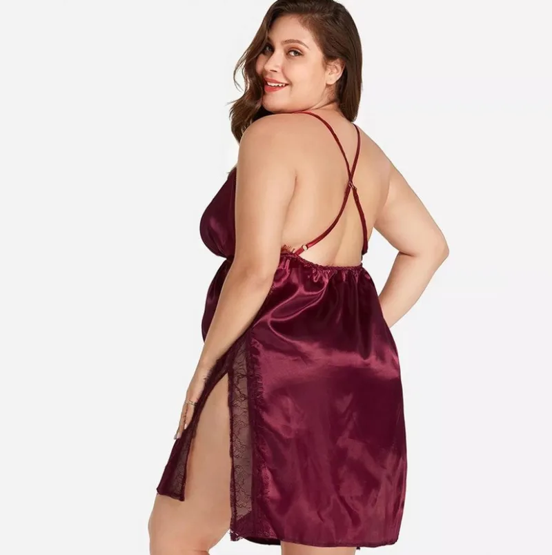 Camisolin Baby Doll Puntilla y Raso (AL205) Talle 100 al 140