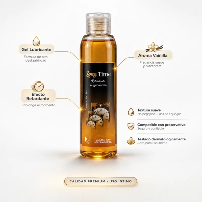 Gel Lubricante Retardante Masculino Long Time 130cc