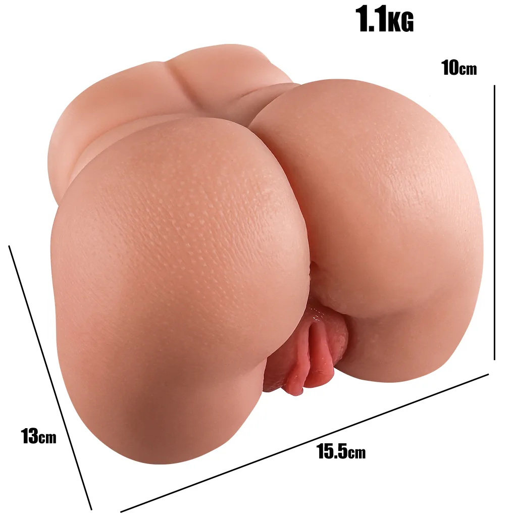 Masturbador Cola y Vagina de silicona (15 x 13cm) - Imagen 3