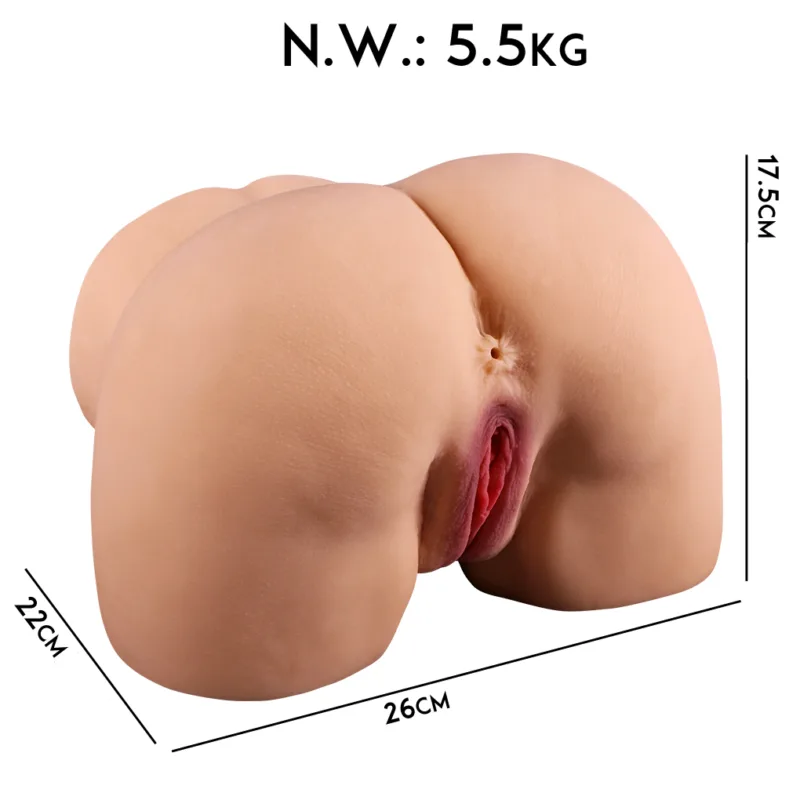Masturbador Cola y Vagina de silicona Premium (26 x 22cm)