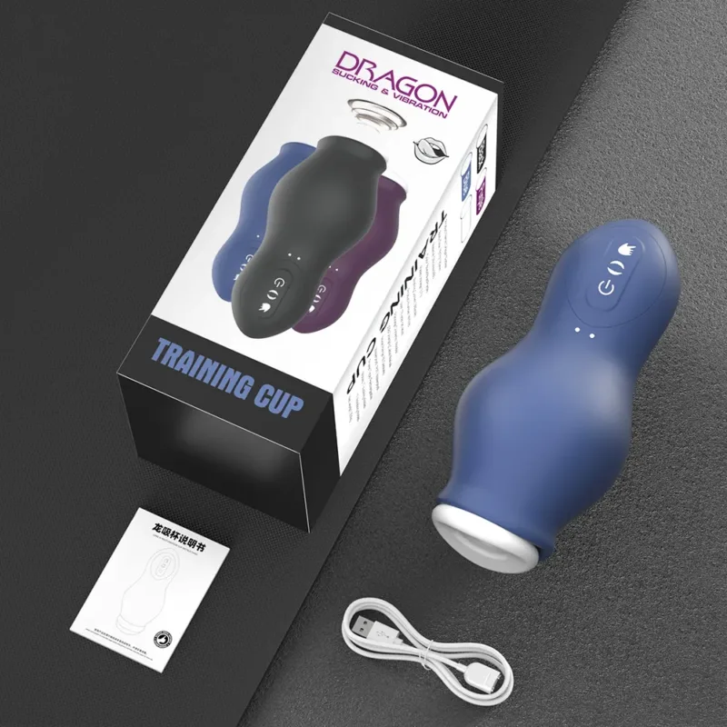 Masturbador Masculino Training Cup Vibra y Succiona