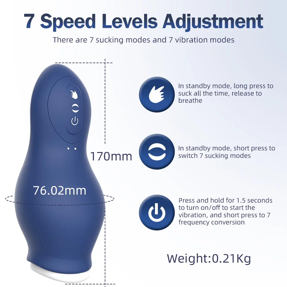 Masturbador Masculino Training Cup Vibra y Succiona - Imagen 3