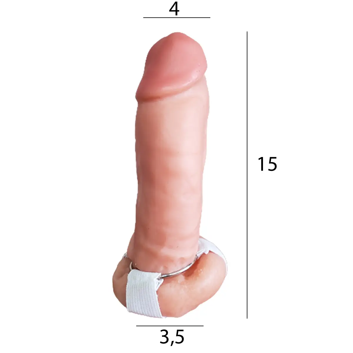 Protesis Peneana Semirigida Pellizcable Mod 4 (15×4cm) - Imagen 2