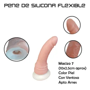 Consolador Pene Macizo Realistico 10×2.5cm – Con Ventosa: imagen 2