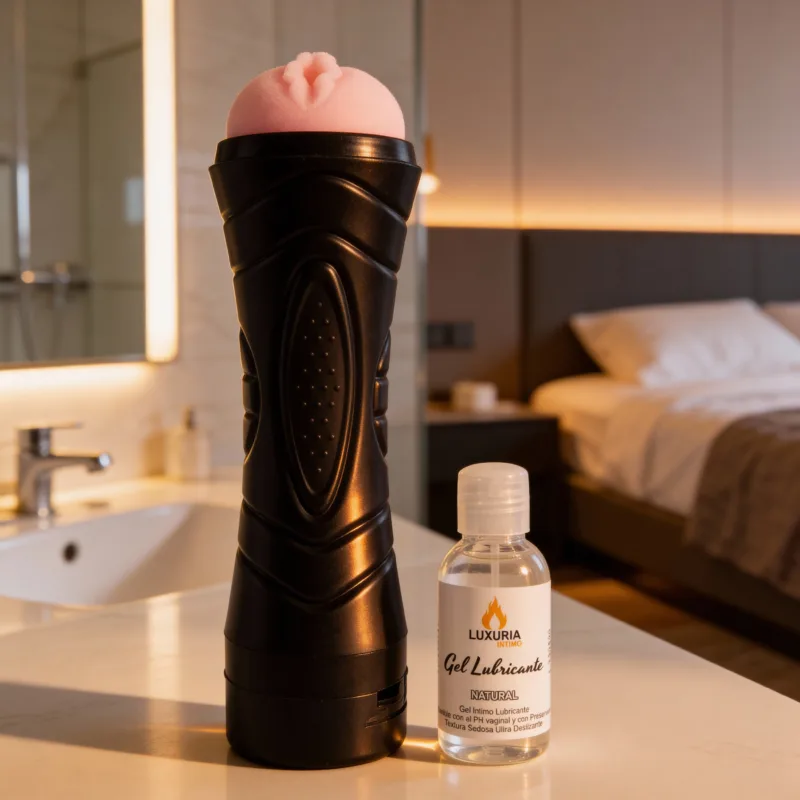 Tubo Vagina con Vibracion Tamaño Real